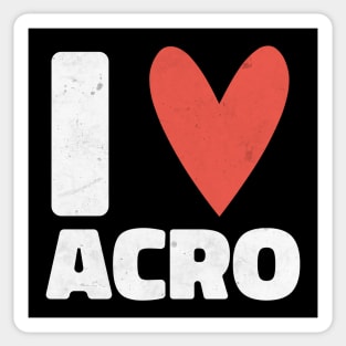 I Love Acro - Acrobat Yoga Design - Gift For Yogi Sticker